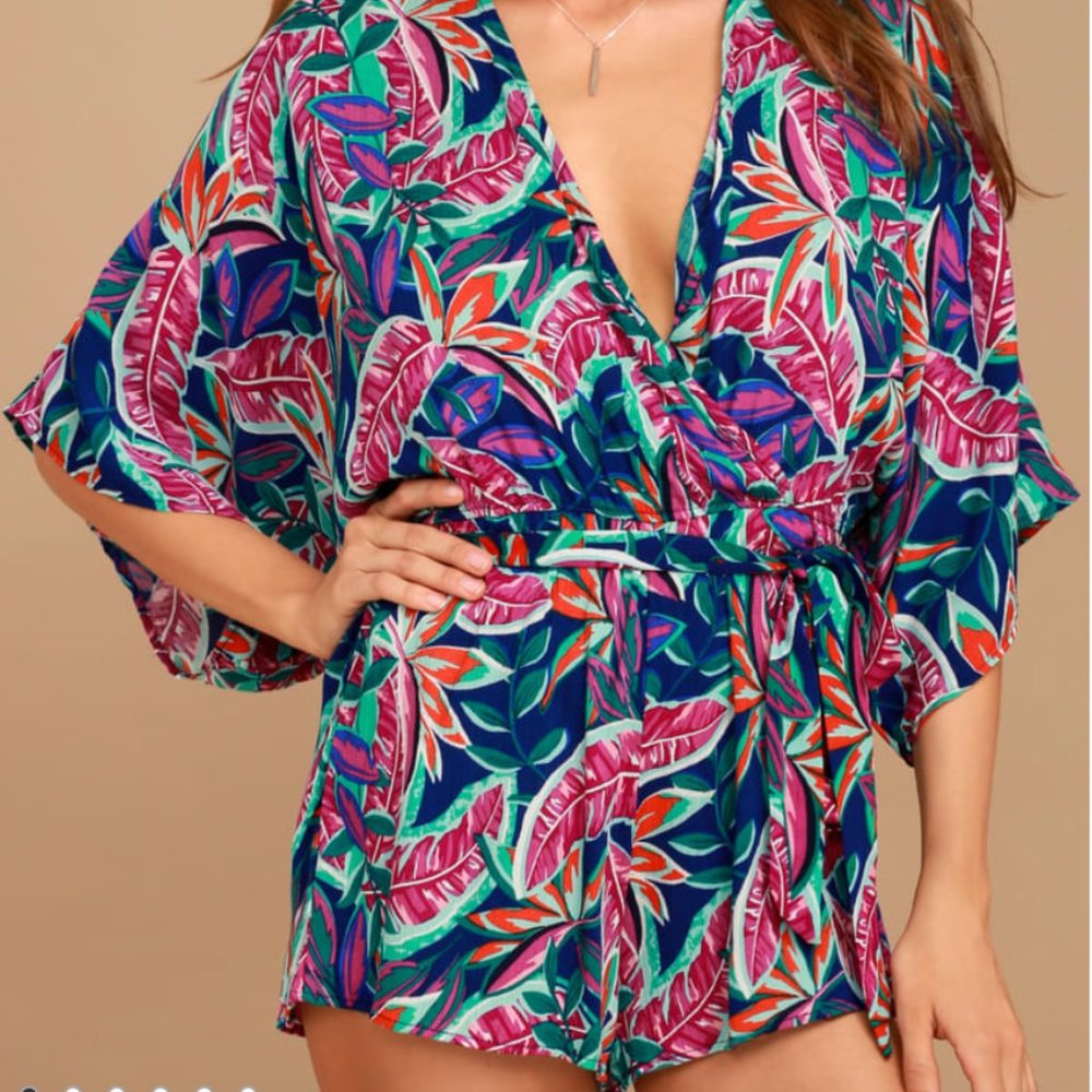 Hypnotized Purple Print Romper